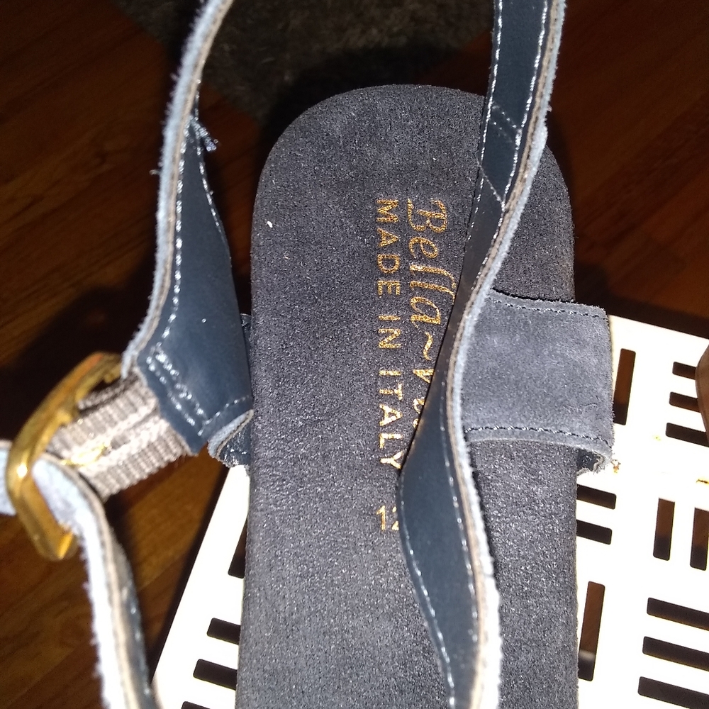 Van-Italy sandal by Bella Vita. Size 12W blue suede leather OBO - Picture 6 of 8